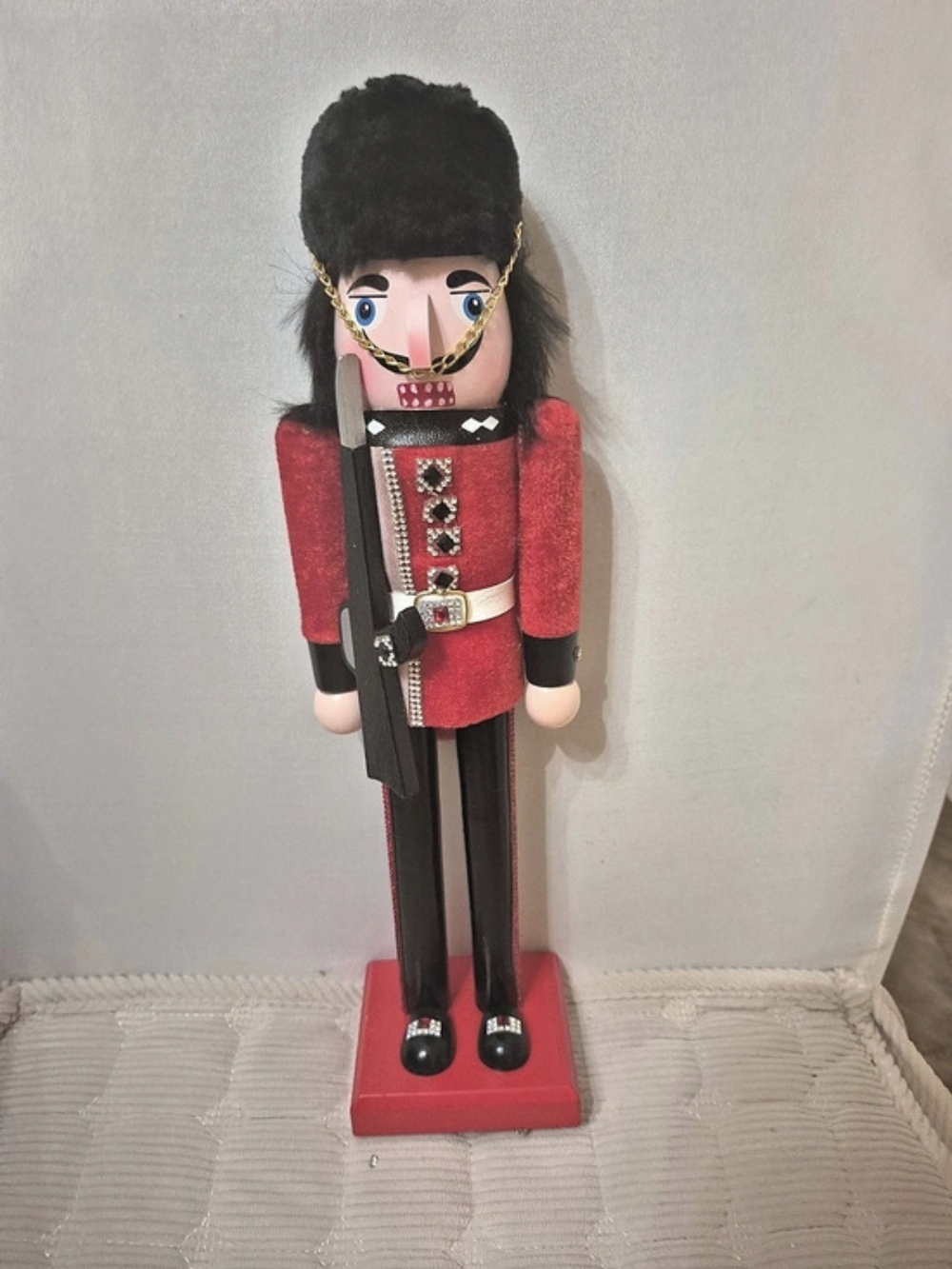 Nutcracker Soldier Decor in Red & Black